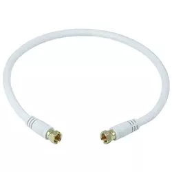 3 LE CIMPLE CO 50 pieds câble coaxial RG6 blanc